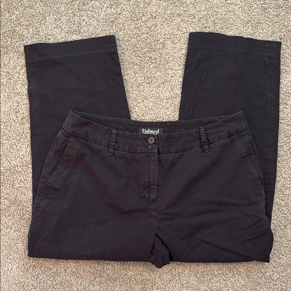 Unlisted| Black Cropped Pants